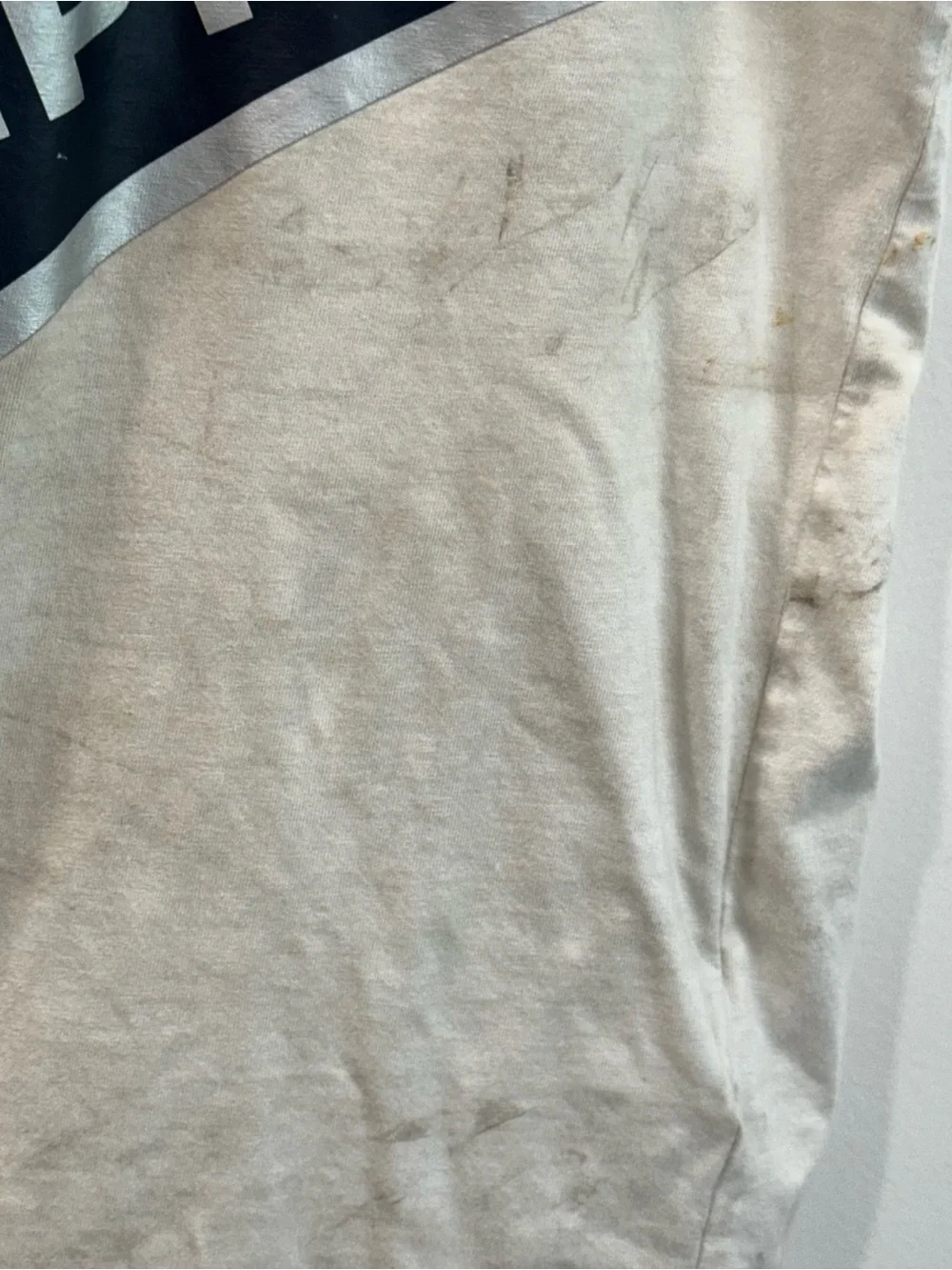 Ralph Lauren Polo Oversized Beige Graphic Tee Retro Style Mens XXL Preppy